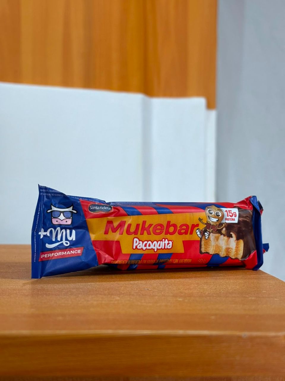 Barra Proteica 15g — Paçoca